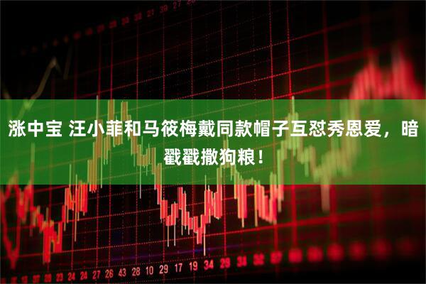 涨中宝 汪小菲和马筱梅戴同款帽子互怼秀恩爱，暗戳戳撒狗粮！