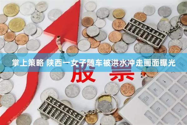 掌上策略 陕西一女子随车被洪水冲走画面曝光